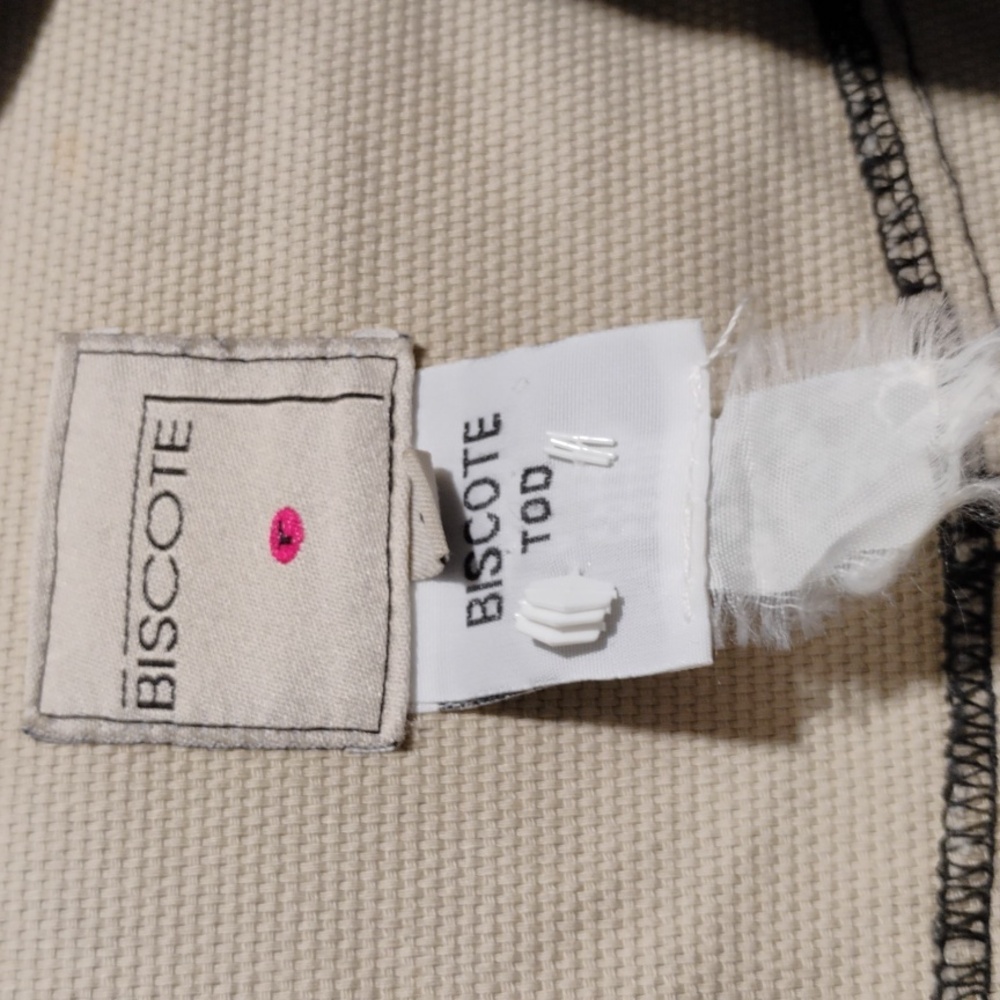 (X-63) SALE! RARE! Biscote Long Factory Distressed Jacket Sz.1 (No Buttons) - Picture 7 of 16